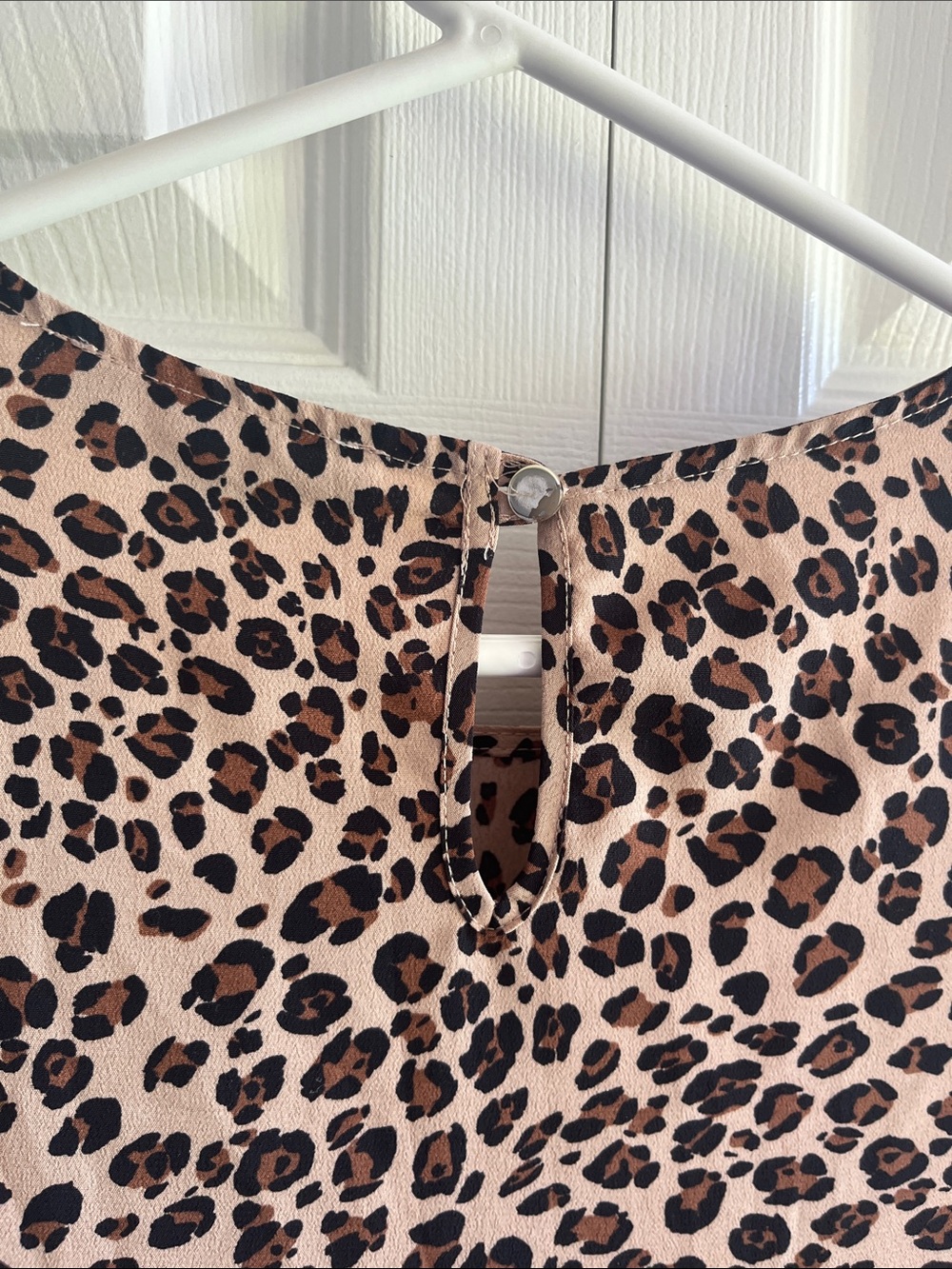 Primark Brown Short Sleeve Leopard Print top - Picture 6 of 6